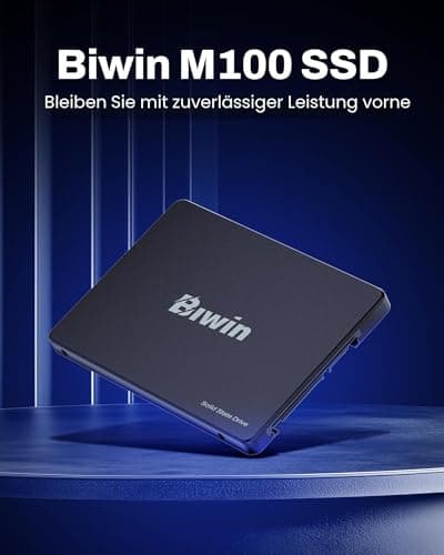 BIWIN M100 SATA 3.0 SSD 1TB - bis zu 550 MB/s Lesen - 6 Gb/s Internes Solid State Drive 2,5" für Laptop & Desktop – Schnell, Leise, Stoßfest Bild 4