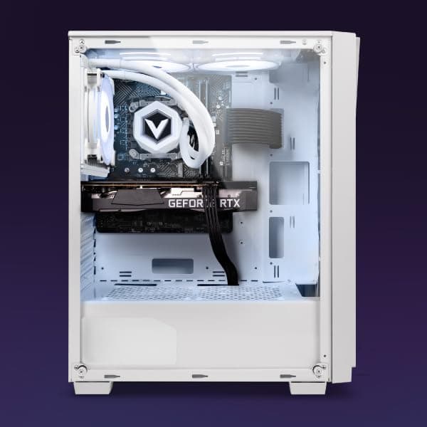 Vibox III-451 Gaming PC • Intel Core i7 12700KF 12-Kern • Nvidia RTX 5060 Ti 8GB • 16GB RAM • 1TB SSD • Windows 11 • WLAN 6 + Bluetooth 5.4 RTX 5060 Ti Weiß Bild 2
