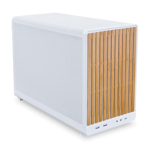 Lian Li DAN Cases A3-mATX Wood Edition PC Gehäuse Weiß - Micro-ATX Gehäuse, SFF Case, Mini Tower, GPU bis 415 mm Länge, unterstützt bis zu 360 mm Radiatoren, Buchenholz Bild 4