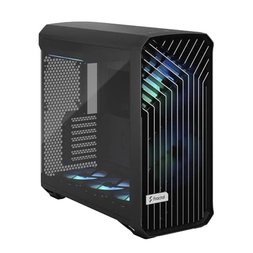 Fractal Design Torrent RGB PC-Gehäuse – Hervorragender Luftstrom mit 2X 180mm & 3X 140mm RGB Lüftern – Gehärtetes Glas – ATX Mid Tower für Gaming RGB Black Tempered Glass Bild 6