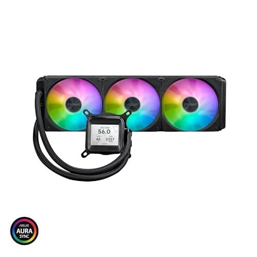 ASUS Prime LC ARGB All-in-One-Flüssig-CPU-Wasserkühlung (2,3-Zoll-LCD-Bildschirm, Asetek-Pumpe, vorinstallierte Daisy-Chain-fähige Lüfter, für Intel LGA 1851, 1700, 1200, 115X, AMD AM5, AM4) Bild 4