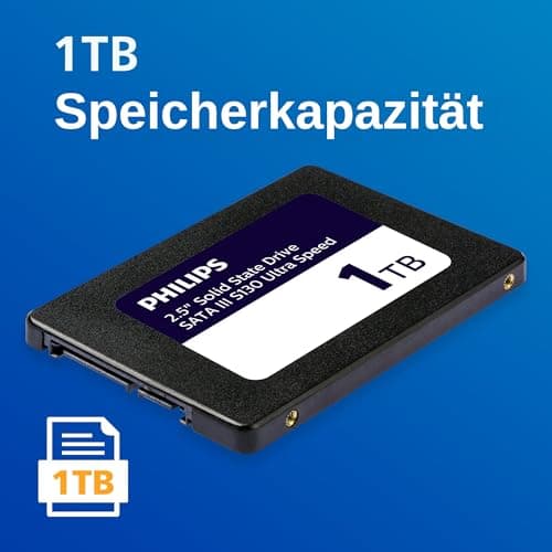 PHILIPS Interne SSD 2.5" SATA III 1 TB S130 Ultra Speed, Lesegeschwindigkeit bis zu 550 MB/s 1 TB Sata 2,5" Ultraspeed Bild 4
