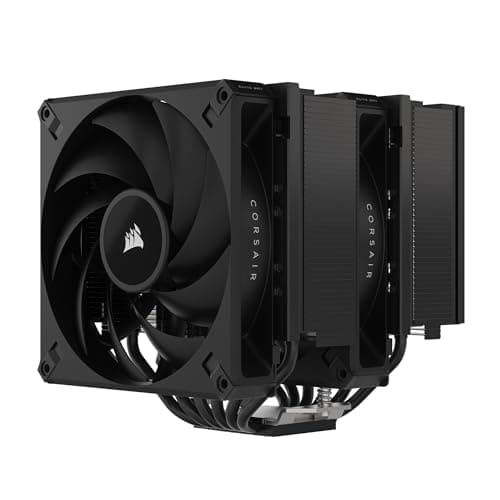 Corsair A115 Hochleistungs-Tower-CPU-Luftkühler - Slide-and-Lock-Lüfterhalterung - Zwei AF140 Elite-Lüfter Vorinstallierte Wärmeleitpaste - Schwarz Bild 2