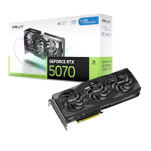 PNY GeForce RTX™ 5070 12GB OC Triple Fan Grafikkarte DLSS 4 VCG507012TFXPB1-O OCTriple Fan Bild 2
