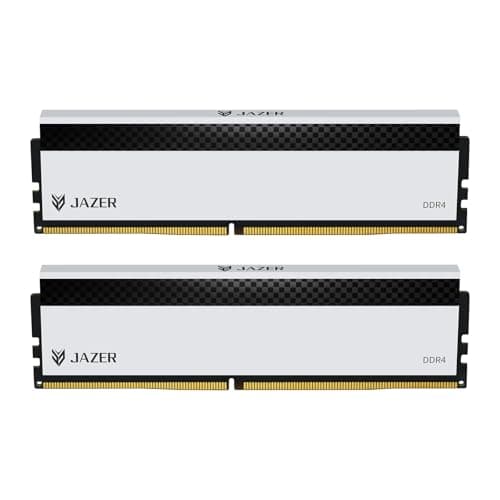 JAZER DDR4 RAM 32GB (2x16GB) 3200MHz Desktop Hochleistungs Memory | CL18, XMP 2.0 Übertaktung, 1.35V UDIMM Arbeitsspeicher,Weiß Bild 2