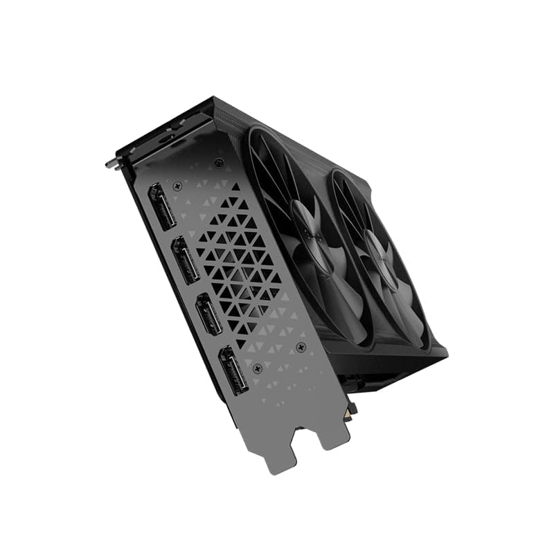 Cutesliving GUNNIR Intel Arc A380 Index 6G GDDR6-Grafikkarte mit XeSS-Technologie, 2 GHz Taktfrequenz, PCIe 4.0, 1x HDMI 2.0- und 3X DP 2.0-Ausgänge, 75 W TBP, Zwei Lüfter für Streaming und Gaming Schwarz Bild 6