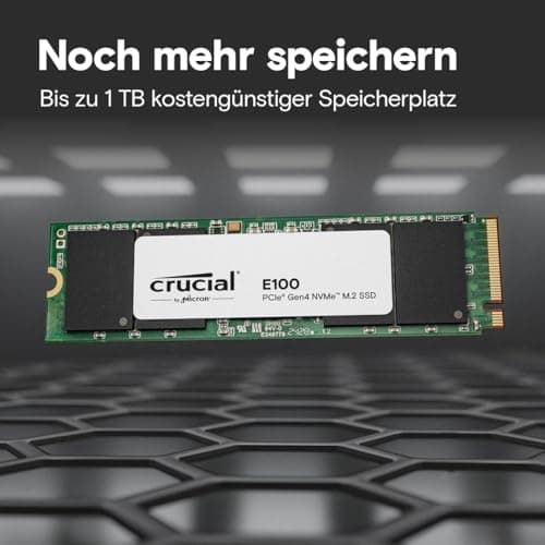 Crucial E100 1TB M.2 PCIe Gen4 NVMe Interne SSD, bis 5.000 MB/s, Laptop und Desktop kompatibel - CT1000E100SSD8 Bild 6