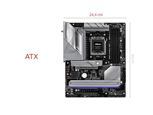 ASRock B850M Pro RS WiFi White AM5 Micro-ATX Mainboard:AMD Ryzen 9000/8000/7000 | DDR5 8000+ | PCIe 5.0 | WiFi 6E | 2.5G LAN Bild 5