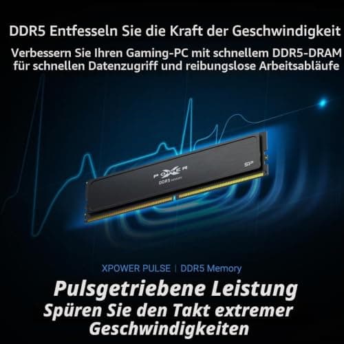 Silicon Power DDR5 32GB (2x16GB) Value Gaming 6000MT/s (PC5-48000) 288-pin CL36 1.35V UDIMM Desktop Memory Module RAM SU032GXLWU60FFDJEC Bild 4