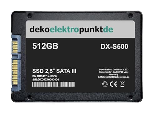 512GB SSD Festplatte passend für MSI X299 Tomahawk AC Mainboard, Alternatives Ersatzteil 2,5" Zoll SATA3 Bild 2