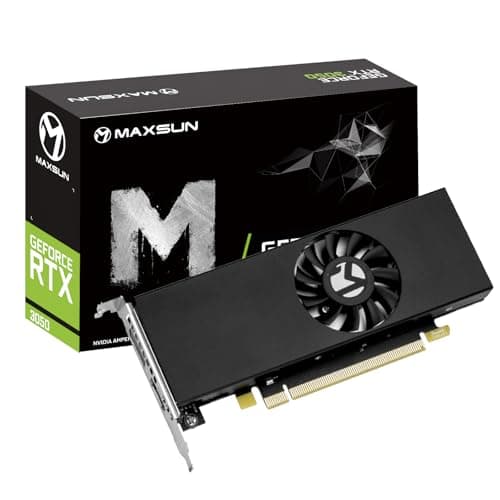 maxsun GeForce RTX 3050 6G Grafikkarten GDDR6 Video Grafikkarte GPU für Gaming PC ITX Design PCI Express 4.0, HDMI 2.1, DisplayPort 1.4a (Slim Low Profile/schlankes, niedriges Profil) SLP 6G Bild 2