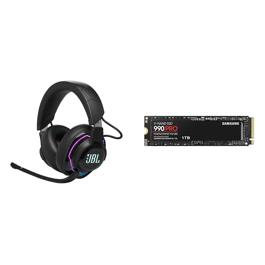JBL Quantum 910 Over-Ear Gaming Kopfhörer – Wireless 2 & Samsung 990 PRO NVMe M.2 SSD