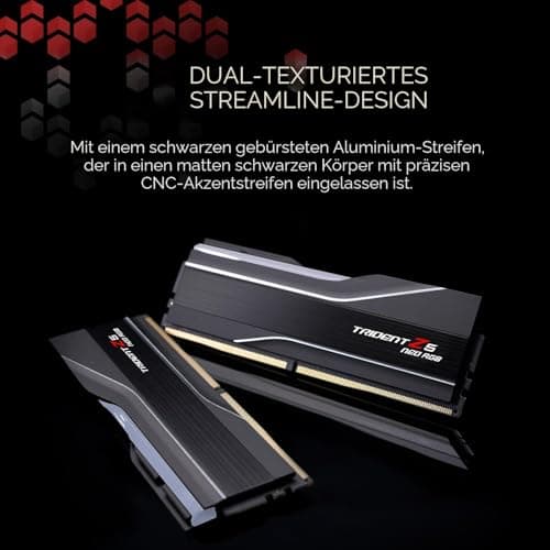 G.Skill Trident Z5 NEO RGB Series (AMD Expo) 64GB (2 x 32GB) 288-pin SDRAM DDR5 6000 CL32-38-38-96 1,40V Dual Channel Desktop Memory F5-6000J3238G32GX2-TZ5NR (Mattschwarz) Bild 8