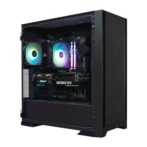 FROZN Aero A-RGB Gaming PC Gehäuse ATX MidiTower - 4X RGB 120mm Lüfter Vorinstalliert, 3X USB-A Front, Tempered Glass, Mesh-Front für Starken Airflow, SPCC-Stahl, Schwarz Aeroblack Bild 4
