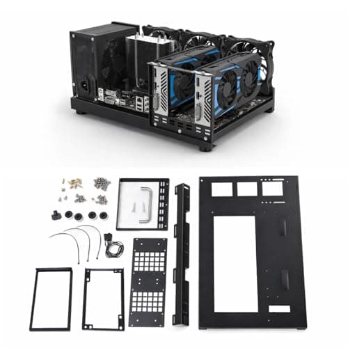 DIY-Gaming-Computer-Gehäuse-Rack, Leistungsstarkes, Kühlendes Stahlplatten-Computer-Offenes Gehäuse-Rack, Offenes ATX-Motherboard-Rack für Computer, Offenes at Bild 2