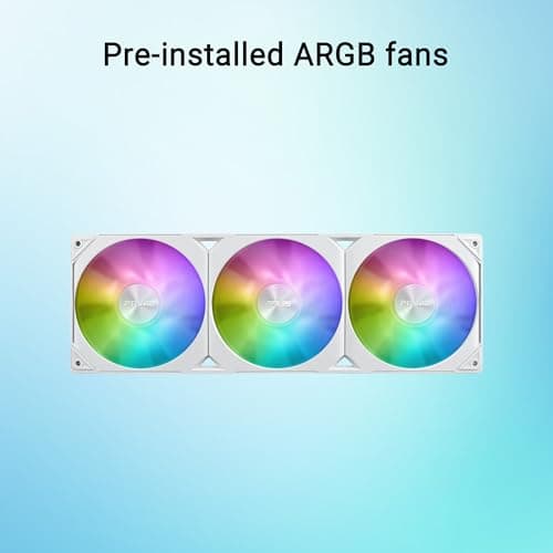 Asus Prime LC White Edition All-in-One-Flüssig-CPU-Wasserkühlung, 360mm (vergrößerte Kontaktfläche, Wasserblock mit Infinity-Spiegellinsen, ARGB-Lüfter, Intel LGA 1851, 1700, 1200, 115X, AMD AM5, AM4) Bild 8