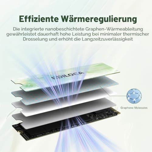 Ediloca EN680E 1TB Interne SSD PCIe Gen3, NVMe M.2 2280, SLC-Cache, 2150 MB/s Lesen, 1800 MB/s Schreiben, Internes Solid State Drive, kompatibel mit Desktops und Laptops Bild 8