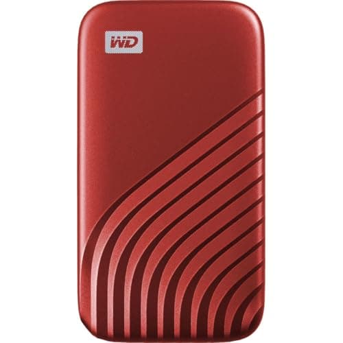 WD My Passport SSD 2 TB mobiler SSD Speicher (NVMe-Technologie, USB-C und USB 3.2 Gen-2 kompatibel, Lesen 1050 MB/s, Schreiben 1000 MB/s) Rot 1000MB/s 2 TB Rot SSD Bild 4