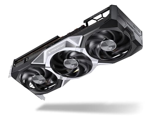 Acer Predator BiFrost Radeon RX 9070 XT OC - AMD Grafikkarte (16 GDDR6, 256 Bit, PCIe 5.0 x16, 1x HDMI 2.1a 3X DP 2.1) 3X FrostBlade 4.0, 3x8 pin, Slot Space: 2.6 Bild 4