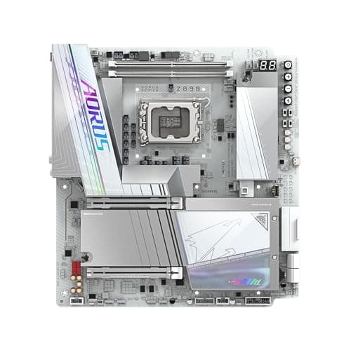 GIGABYTE Z890 AORUS Tachyon Ice Intel Core Ultra (Serie 2) LGA 1851 Motherboard, E-ATX, DDR5, 4X M.2, PCIe 5.0, Thunderbolt 4, WIFI7, 5GbE LAN, D5 Bionic Corsa Bild 4