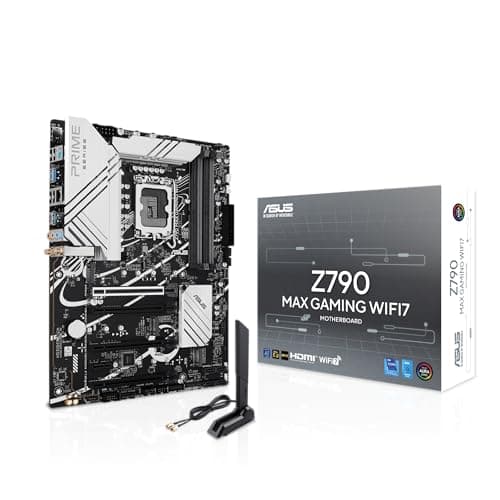 ASUS Z790 MAX Gaming WIFI7 Intel Z790 (LGA 1700) ATX Motherboard mit PCIe 5.0, DREI M.2 Slots, 14+1 DrMOS, DDR5, WiFi 7, Realtek 1 GB LAN, HDMI, USB 20Gbps Type-C®, Thunderbolt™ (USB4®), Aura Sync