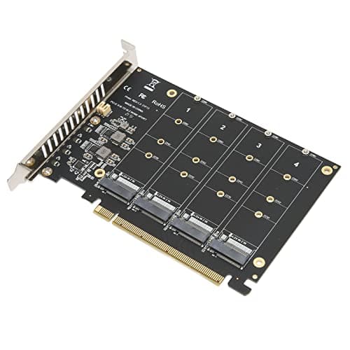 Sxhlseller 4 Bay M.2 NVMe SSD auf PCIe 4.0