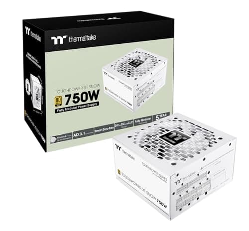Thermaltake Toughpower XT | ATX 3.1 Netzteil | 80 Plus Gold | PCIe 5.1 | 12V‑2x6 | Vollmodular | Smart Zero Fan | Sehr leiser 120‑mm Hydraulic Bearing Lüfter | Weiß (750, Watt) 750 Watt Bild 3