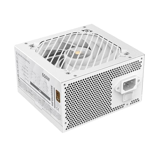 MARSGAMING MPB650SI, PC-ATX-Netzteil 650W, 7 Jahre Garantie, 80Plus Bronze 230V, 90% Effizienz, SI Extreme Silence Lüfter mit Kupferkern, AI2-RPM-, DC-DC- und SMD-Technologien, Weiß