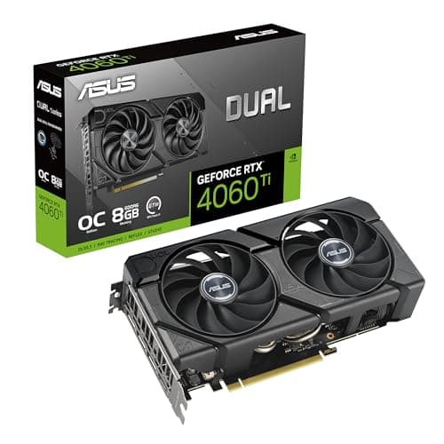ASUS Dual GeForce RTX™ 4060 Ti EVO OC Edition 8GB GDDR6 (PCIe 4.0, 8GB GDDR6, DLSS 3, HDMI 2.1a, DisplayPort 1.4a, Axial-tech Lüfterdesign, 0dB Technologie, Schutzrückplatte, Auto-Extreme-Technologie) Bild 2