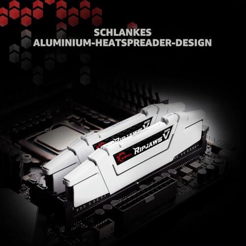 G.Skill Ripjaws F4-3600C18D-32GVK V Series (Intel XMP) DDR4 RAM 32 GB (2 x 16 GB) 3600 MT/s CL18-22-22-42 1,35 V Desktop-Computerspeicher UDIMM - Schwarz 32GB (2x16GB) DDR4 3600 Schwarz Bild 8