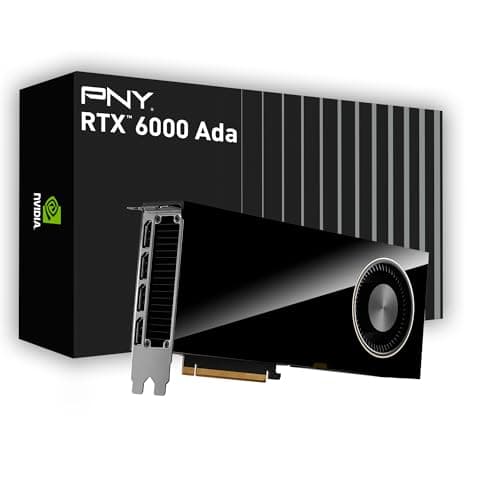 PNY NVIDIA RTX 6000 Ada Generation 48GB GDDR6 PCI Express 4.0 Dual Slot 4X DisplayPort 8K Support Ultraleiser aktiver Lüfter Bild 2