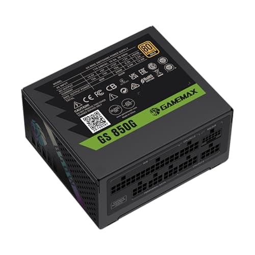 GAMEMAX GS 850G SFX Netzteil PC 850W, Vollmodular, 80 Plus Gold, Hochwertige Japanische Kondensatoren, FDB Lüfter, APFC+LLC+DC-DC, 9 Schutzfunktionen, 5 Jahre Garantie, Schwarz 850 Watt Schwarz Bild 8