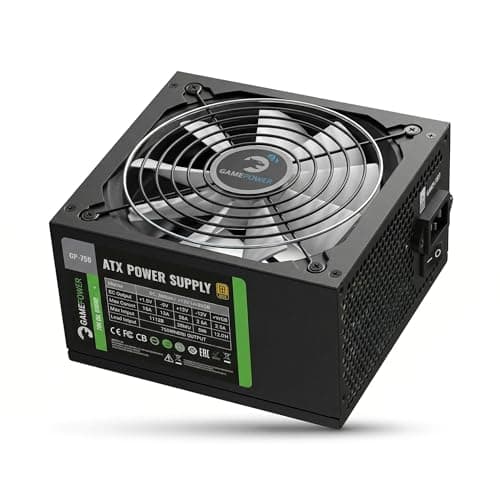 GAMEPOWER GP-750 ATX Netzteil 750W, 80 Plus Bronze Zertifiziert, Ultra-leise 140-mm Lüfter, Aktive PFC-Effizienz, Gaming PC Power Supply Non-modular 750 Watt Bild 8