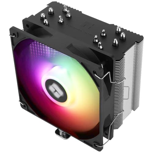 TR Burst Assassin 120 SE ARGB CPU Cooler, Höhe 148mm, 120mm PWM Lüfter mit 1550RPM Geschwindigkeit, 6 Heatpipes, für Intel 1700/1851/1150/1151/1200, AM4/AM5, PC Cooling, Schwarz Bild 2
