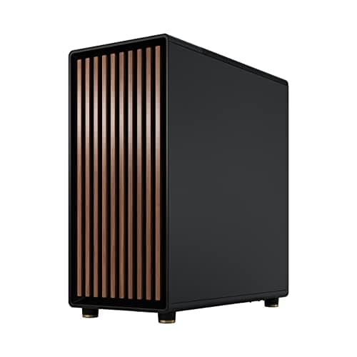 Fractal Design North ATX Mid-Tower PC-Gehäuse - Holzfront | Tempered Glass Seitenpanel, zwei 140-mm-Lüfter enthalten, USB-C, Airflow optimiert für Gaming PC North Black TG Dark Bild 8