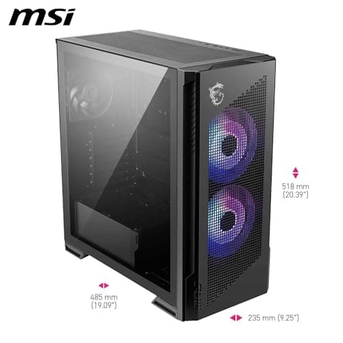 MPG Velox 300R Airflow PZ - Mid Tower Gaming-PC-Gehäuse - 160 mm Dual-Layer-Lüfter - Unterstützt Radiatoren mit bis zu 360 mm - Einfache DIY-Funktionen - Unterstützt Back-Connect Mainboards Bild 4