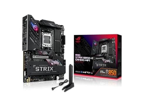 ASUS ROG Strix B850-E Gaming WiFi Mainboard Sockel AMD AM5 (AMD B850, E-ATX, DDR5 Speicher, PCIe 5.0, WiFi 7, 2X PCIe 4.0 M.2, Aura Sync)