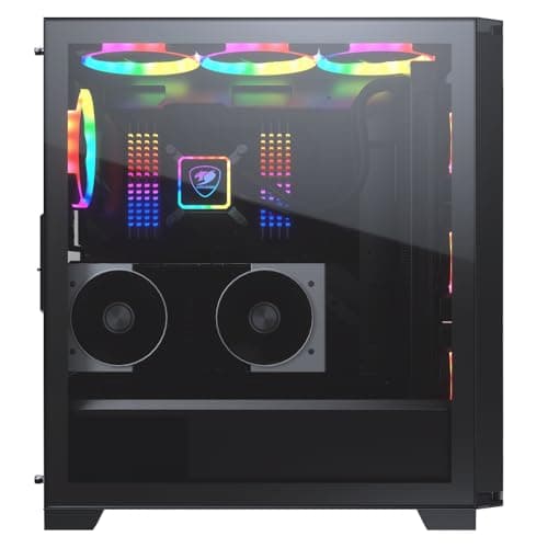 Cougar DarkBlader X5 RGB Distinctive RGB Mid-Tower Gehäuse mit überlegenem Luftstrom, 3 x ARGB VK120 Lüfter und einem kristallklaren gehärteten Glas Links Panel CGR-5UM3TB-X5-RGB Bild 8