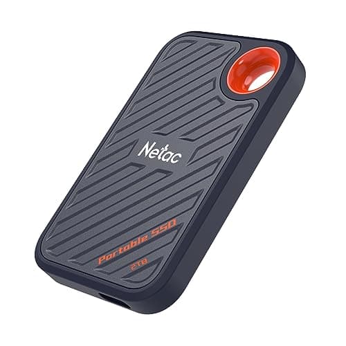 Netac ZX20 512GB Extreme 512GB NVMe Portable SSD USB 3.2-C bis zu 2000MB/s Lesebeständig Staubgeschützt Bild 3