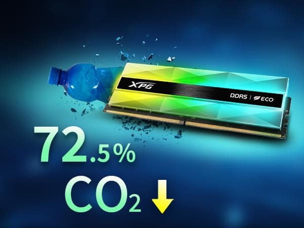 XPG Lancer Neon DDR5 RAM-Speicher für Laptop, RGB, Kapazität: 16 GB, Frequenz: 6400MT/s, Latenz: CL 32, Formfaktor: U-DIMM, Teilenummer: AX5U6400C3216G-CLANRSG Bild 5