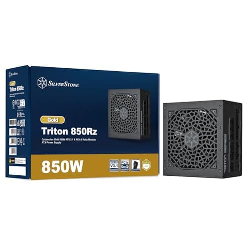 Silverstone Triton 850Rz - Cybenetics Gold vollständig modulares ATX-Netzteil, 850W, ATX 3,1 & PCIe 5, SST-TR850R-GM Bild 2