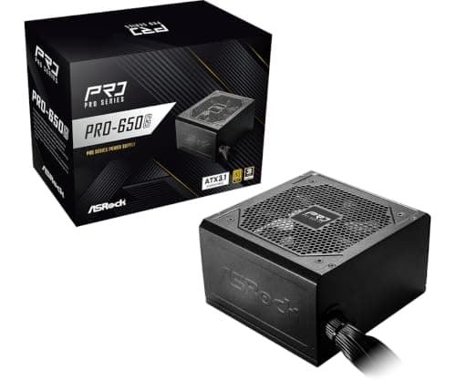 ASRock PRO-650G, 650W, ATX 3.1, 80 Plus Gold, 120mm Lüfter, 100-240V, 14x15x8.6cm Bild 4