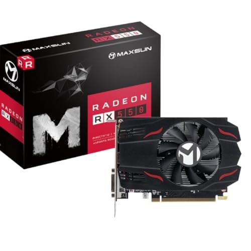 maxsun Grafikkarten AMD Radeon RX 550 Grafikkarte 4GB Graphics Card ITX Computer PC Gaming GPU, 128-Bit DirectX 12 PCI Express X16 3.0 DVI-D Dual Link, HDMI, DisplayPort Bild 3