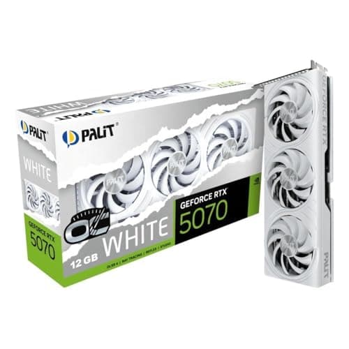 Palit RTX5070 White OC 12 GB GDDR7 NE75070U19K9-GB2050W Retail