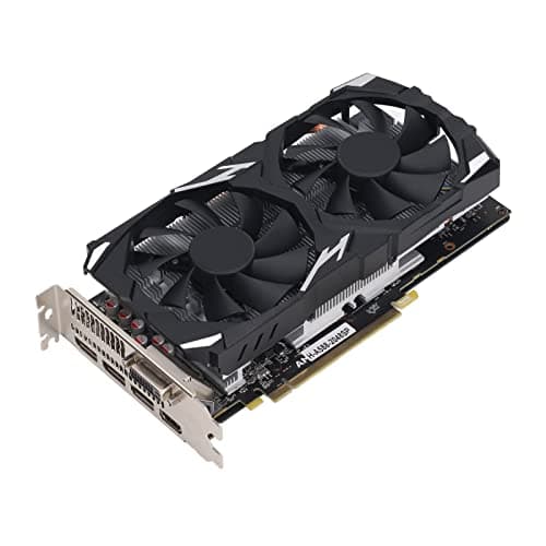 RX580 8 GB GDDR5 256-Bit-Grafikkarte, Hohe Leistung, Effizient und Leise, Kompakt und Tragbar, Hohe Auflösung, Stabil und Langlebig, Mehrere Schnittstellen, für Windows 10 11 (RX580 8GB GDDR5 256BIT) Bild 2