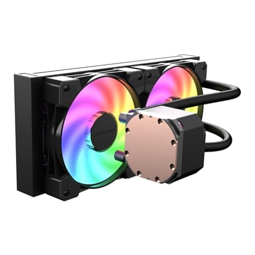 LC-POWER LC-CC-280-B-ARGB | 280mm ARGB CPU Wasserkühlung | AIO Flüssigkühler mit 2x 140mm Lüftern | 280W TDP | kompatibel mit Intel LGA1700/1200/115X & AMD AM5/AM4 Bild 8