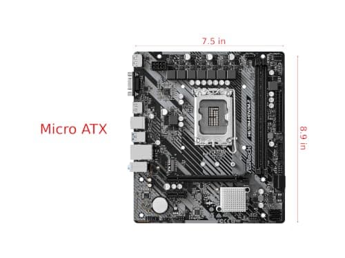 ASROCK H610M-HDV/M.2 R2.0 S1700 mATX Intel H610 2xDDR4 retai Bild 3