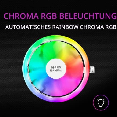 Mars Gaming Gaming MCPU120, RGB CPU-Kühler TDP 120W, Silent PWM 12cm, Low Profile Bild 4