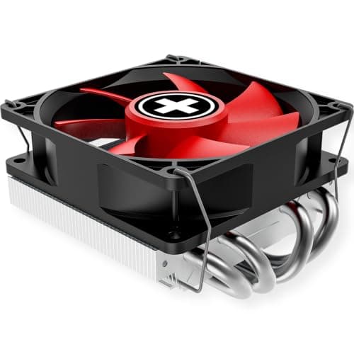 Xilence I404T Intel CPU Kühler, Top Blow, 92mm PWM Lüfter, 125W TDP, rot/schwarz/silber Bild 8
