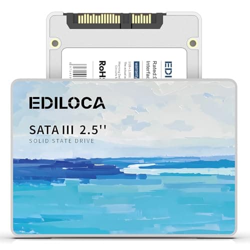 Ediloca ES580E SSD 4TB, Festplatte Internal 2.5 Inch SSD SATA III, 450MB/s Reading,Hard Drive for Fast Data Transfer, Solid State Drive for Laptop and Desktop
